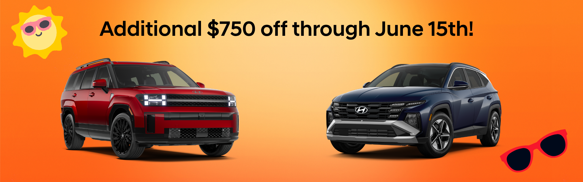New Hyundai vehicle savings